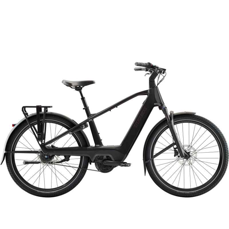 Rower TREK Charter+ 4 z piastą Nexus 5 i napędem pasowym oraz akumulatorem 540 Wh